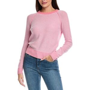 &Isla Womens  Skye Plaited Raglan Cashmere Sweater, Pink